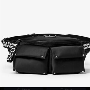 Michael Kors Olivia Studded Satin Belt Bag